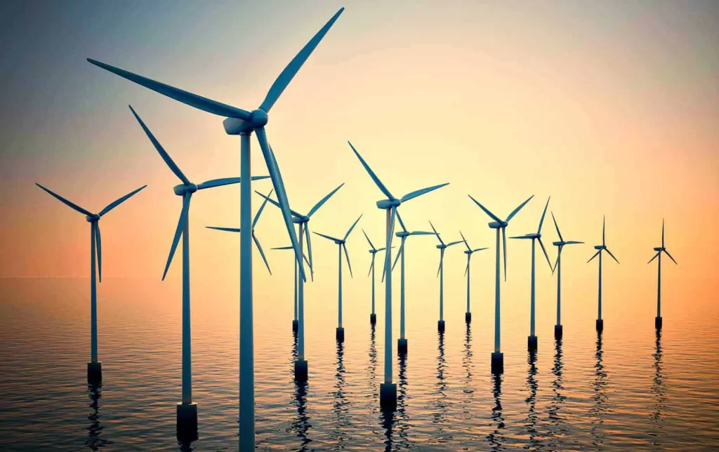 The construction of the first large-scale offshore wind farm in the United States has begun.